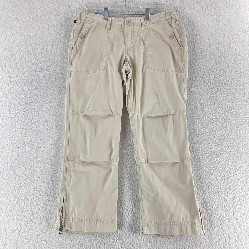 Polo Jeans Co. Beige Cropped Straight‎ Pants Womens Casual Outdoors Size 6